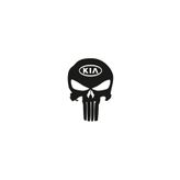 TSC Z687 Kia Kuru Kafa Punisher Araba Sticker