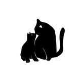 TSC Z902 2li Sevimli Kedi Z Araba Yapıştırma Sticker