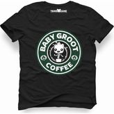 Tshirthane Baby Groot Coffee Siyah Erkek Tshirt