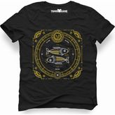 Tshirthane Balık Burcu Pisces Siyah Erkek Tshirt