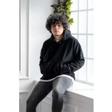 Tshirthane Kapşonlu Oversize Polar Erkek Kapüşonlu Sweatshirt