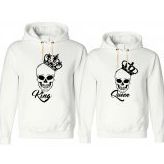 Tshirthane King Queen Kurukafa 2'li Sevgili Sweatshirt
