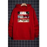 Tshirthane Makima Hugging Denji Baskılı Unisex Sweatshirt