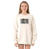 Tshirthane P20438S1491 Ekru Kadın Sweatshirt