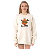 Tshirthane P20599S6505 Ekru Kadın Sweatshirt
