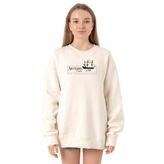 Tshirthane P22365S5002 Ekru Kadın Sweatshirt