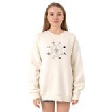 Tshirthane P22769S1346 Ekru Kadın Sweatshirt