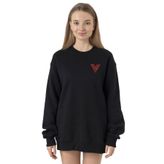 Tshirthane P23852S3147 Siyah Kadın Sweatshirt