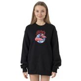 Tshirthane P24181S4990 Siyah Kadın Sweatshirt