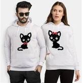Tshirthane Tatlı Kedicik 2'li Sevgili Sweatshirt