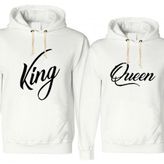 Tshirthane The King Queen 2'li Sevgili Sweatshirt