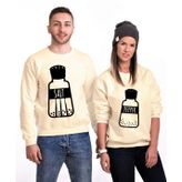 Tshirthane Tuz Biber 2'li Sevgili Sweatshirt