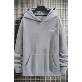 Tshirthane Unisex Saturn Baskılı Sweatshirt