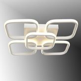 TT Aydınlatma TT302-4+1-BY Kare Tt Aydınlatma Mat Beyaz 5 Li LED Avize - 3 Renk Işık