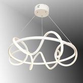 TT Aydınlatma TT314-BY Tt Aydınlatma Büyük Sarmal Modeli Mat Beyaz LED Avize - Sarı Işık