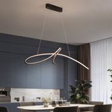 TT018-SY TT Aydınlatma İmza Modeli Mat Siyah Led Avize