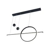 Tt026-Sy Tt Aydınlatma Mat Siyah Led Avize