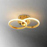 Tt305-2-Sr Tt Aydınlatma Sarı Kaplama 2 Li Led Avize