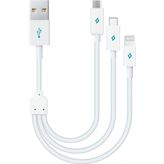 Ttec DK31 AlumiCable Mini Trio Üçü Bir Arada Şarj ve Data Kablosu