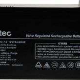 Ttec Plus 2024 12 V 7 Ah Bakımsız Kuru Akü