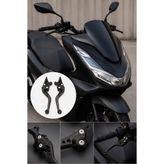 ttr motors Honda Pcx Deluxe Spor Manet Siyah Renk ABS (2025-2026) (SERTLİK AYARLI MANET)