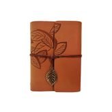 TTT Deri Yaprak Desenli Defter