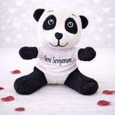 Ttt Seni Seviyorum Tişörtlü Sevimli Peluş Panda