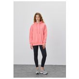TUBİA Kadın Oversize Pembe Kapüşonlu Sweatshirt