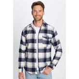 Tudors Erkek Slim Fit Dar Kesim Oduncu Tek Cepli Kareli Kışlık Gömlek - Multicolor