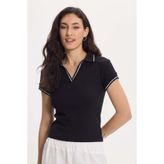 Tudors Kadın Kısa Kollu Polo Tişört Slim Fit Dar Kesim