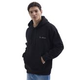 TUDORS Kapüşonlu Sweatshirt Oversize Geniş Kesim İçi Polarlı Baskılı, S, SW240012-7440, Siyah, erkek