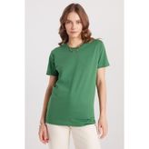 TUDORS Slim Fit Dar Kesim%100 Pamuk Bisiklet Yaka Tişört, L, BDY25026, Yeşil, Kadın