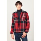 Tudors Slim Fit Uzun Kollu Kışlık Oduncu Erkek Bordo Gömlek