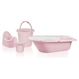 Tuffex 5'li Banyo Seti Pembe