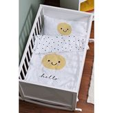 Tuğba Kuğu Pure Baby Serisi Gülen Güneş 60x100 cm Anne Yanı Beşik Nevresim Takımı