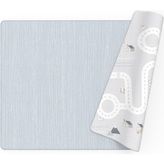 Tummymat Dwinguler Nordic Road - Çift Taraflı Premium Dolgulu Oyun Matı 210CMX140CMX1,3CM - 140 x 210 cm - Gri - Mavi