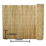 Tunalar Bambu Kamış Hasır 1,20 Metre x 6 Metre