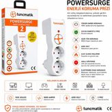 Tuncmatik Tunçmatik Powersurge 2'li Akım Korumalı Priz Beyaz