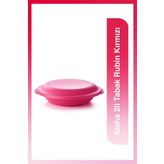 Tupperware Aloha 2'li Rubin Kırmızı Tabak