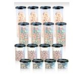 Tupperware Oval Yuvarlak 16 Lı Set.