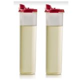 Tupperware Yağdanlık Oval Kırmızı 2 Adet 1.1 LT.