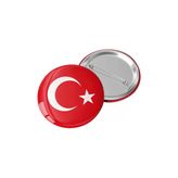 Türk Bayrağı - İğneli Rozet (20 Adet )