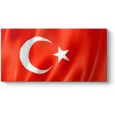 Türk Bayrağı Tablosu 80 x 40