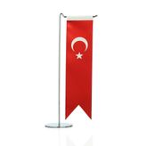 Türk Bayrağı Tekli Masa Takımı