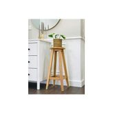 Türkay Tabure Ahşap 80 cm Akça Renk