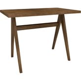 Türker Design Poks Doğal Ahşap Çalışma Masası - 90X60 - Ceviz