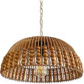 Turkish Belkıs Rattan Bambu, Hasır Sarkıt Avize Çap: 40 cm - 1 - Bej