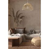 Turkish Rattan Bambu, Hasır Rattan Sarkıt Avize 35 Cm