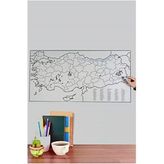 Türkiye Haritası Akıllı Kağıt Tahta, 48X93cm