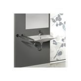 Turkuaz Bedensel Engelli Lavabo, 60 Cm Beyaz